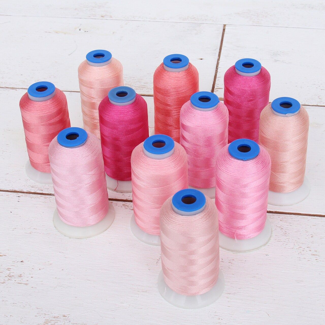 Threadart Polyester Embroidery Machine Thread Sets | 1000M Spools 40wt | For Brother Babylock Janome Singer Pfaff Bernina Machines - 16 Sets Available